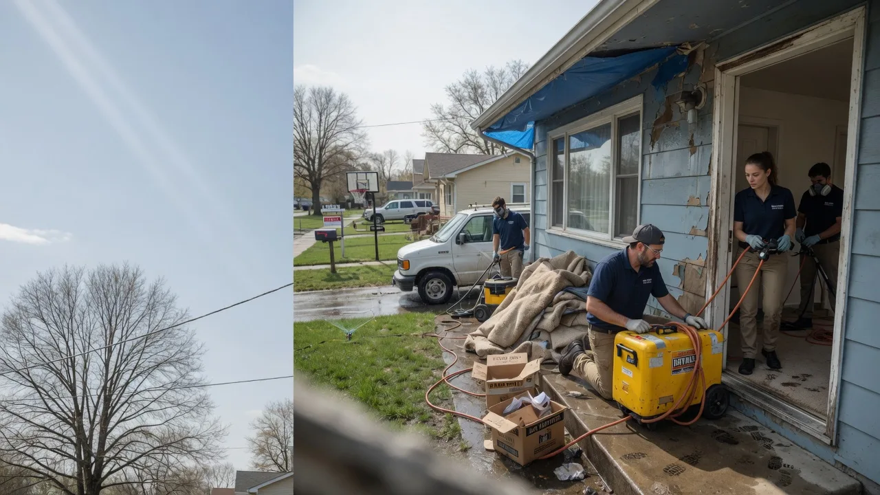 Basement Flood Cleanup in Covington, IN near me